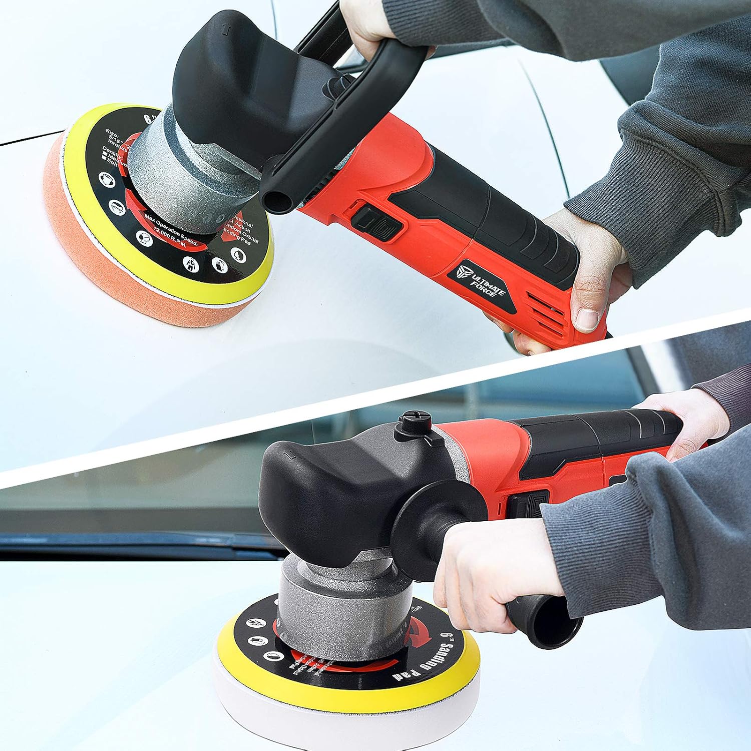 6 Inches Dual Action Random Orbital Polisher Pack of 2 Q59921