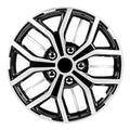 16 inch Black and Silver Universal Hubcap Wheel Covers, Set of 4 I57459