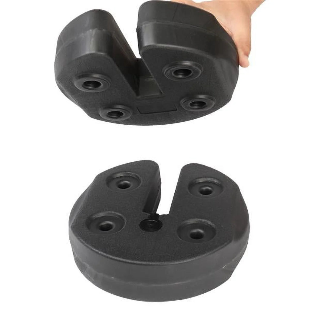 4pcs Tent Shade Canopy Water Fillable Weight Plates Black K4348