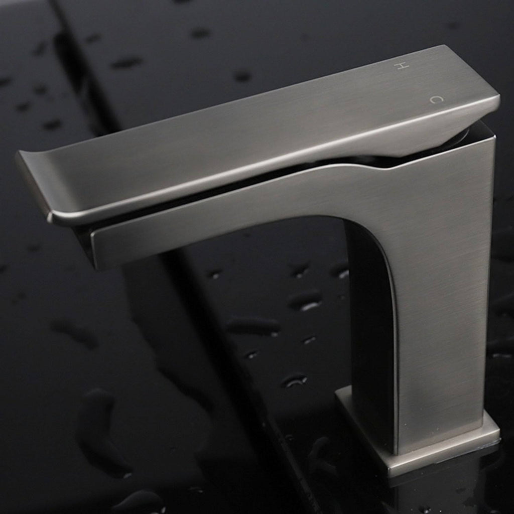 Satin Brass Single-Handle Bathroom Faucet N702